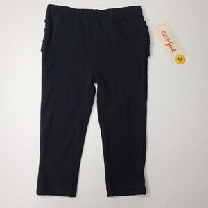 Baby Girls Ruffle Bum Pull-On Pants Cat & Jack Black 12M NEW